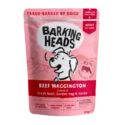 Barking Heads Beef Waggington - Влажный корм "Вуф-строганов" с говядиной и бурым рисом - пауч 300 г.