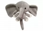 Chuckle City Plush Toy Zoo Elephant Мягкая игрушка для собак Слоник с пищалкой, 12 см