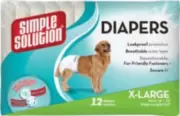 Simple Solution Disposable Diapers - Гигиенические подкладки для животных, 12 шт