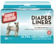 Simple Solution Disposable Diaper Liners Heavy Flow - Гигиенические прокладки для животных, 10 шт