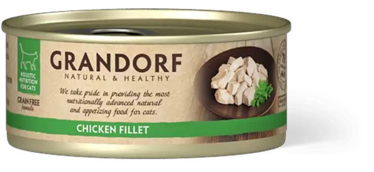 GRANDORF Консервы для кошек "Куриная грудка", 70 г