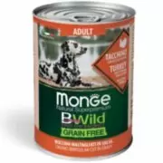 Monge Grain Free All Breeds Adult Turkey - Влажный корм с индейкой, тыквой и цукини, 400 г
