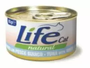 LifeCat - Влажный корм для кошек тунец с белой рыбой 85 г