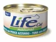 LifeCat - Влажный корм для кошек тунец с океанической рыбой 85 г