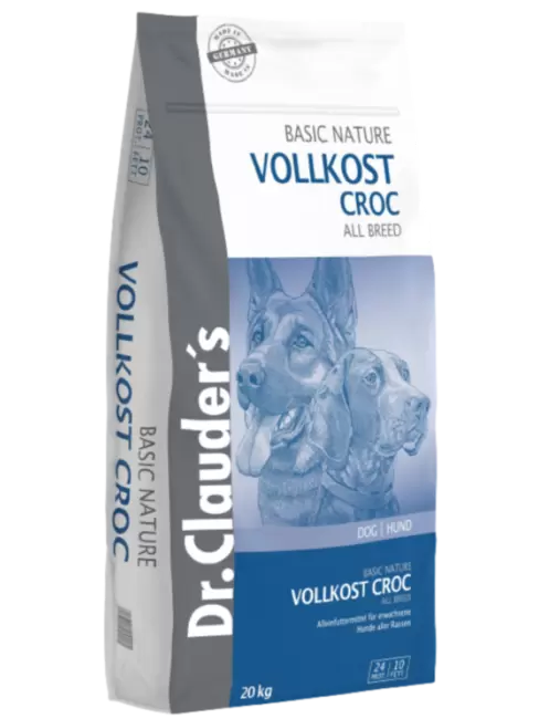 Dr.Clauder's Basic Nature Vollkost Croc Сухой корм для активных взрослых собак всех пород 20 кг