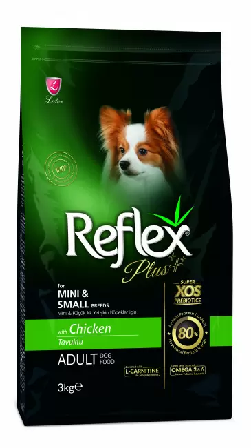 Reflex Plus Mini Adult Breeds - Cухой корм для собак маленьких пород с курицей (3кг)
