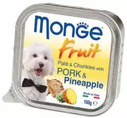 Monge Dog Fruit - Влажный корм со свининой и ананасом, 100 г