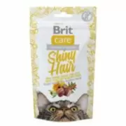 Brit Care Cat Snack Shiny Hair Лакомства для поддержания красоты шерсти у кошек