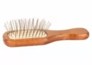 Show Tech Mini Wooden Pin Brush 12cm Rectangular Walnut Щетка массажная карманная 12 см