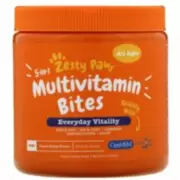 Zesty Paws, 5-in-1 Multivitamin Bites - Жевательные таблетки мультивитаминные с ароматом арахисовой пасты, 90 шт