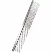 Groom Professional Chrome Fine/Coarse Comb 19cm Расческа металлическая 19 см