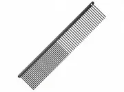 Groom Professional Black Anti Static Fine/Coarse Comb 20cm Расческа металлическая с антистатическим покрытием 20 см