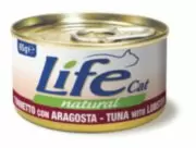 LifeCat - Влажный корм для кошек тунец с омарами 85 г