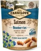 Carnilove Dog Crunchy Snack Salmon with Blueberries - Лакомство с лососем и черникой для собак всех пород 200 г