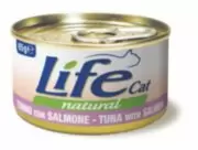 LifeCat - Влажный корм для кошек тунец с лососем 