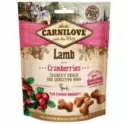Carnilove Dog Crunchy Snack Crunchy Lamb with Cranberries - Лакомство с ягненком и клюквой для собак с чувствительным пищеварением, 200 г