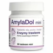 Dolfos AmylaDol mini- Витаминно-минеральный комплекс для собак малых пород и кошек при нарушении пищеварения, 90 табл