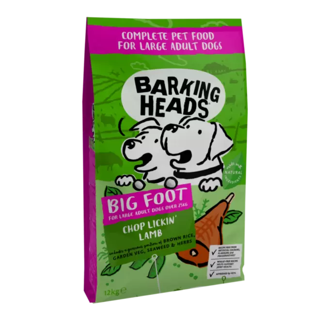 Barking Heads Chop Lickin' Lamb / Large breed - Корм для крупных пород (ягненок с рисом)