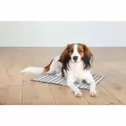 Trixie Cooling Mat Grey - Охлаждающий коврик для собак, бело-серый (+ Inodorina влажные салфетки для животных в подарок)