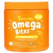 Zesty Paws Omega Bites - Добавка для шерсти собак с Омега кислотами, со вкусом курицы, 90 шт