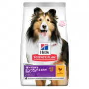 Hill's SP Canine Adult Medium Sensitive Stomach and Skin Сухой корм для собак средних пород с чувствительным пищеварением и кожей 2,5 кг