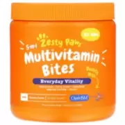 Zesty Paws Multivitamin Bites - Мультивитаминная добавка для собак 5 в 1, для повышения тонуса, со вкусом курицы, 90 шт