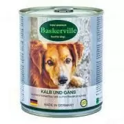 Baskerville - Консервированный корм для собак Телятина и мясо гуся 800г