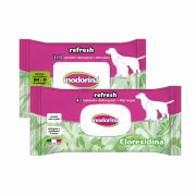 Inodorina Refresh Clorexidina - Влажные салфетки для ухода за животными (с Хлоргексидином)