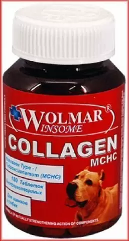 WOLMAR Collagen MCHC хондропротектор (гидроксиапатит Ca) для собак 180 табл.