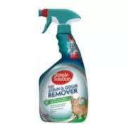 Simple Solution Cat Stain and Odor Remover - средство для нейтрализации запахов и удаления пятен от жизнедеятельности кошек, 945 мл