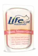 LifeCat - пауч для кошек тунец с лососем и морковью 70 гр