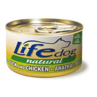 LifeDog - Влажный корм для собак утка и куриное филе с овощами 90 г