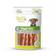Truly Veggie Stick -  Лакомство для собак морковные палочки, завернутые в курицу 90 г