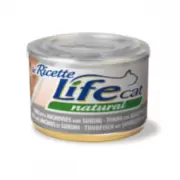 LifeCat "La Ricette" Консерва тунец с анчоусами и сурими для кошек 150г