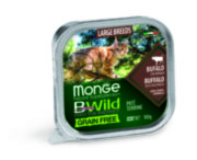 Monge Cat Вwild Grain Free Консервы беззерновые из буйвола с овощами для кошек крупных пород от 2 месяцев, 100 г