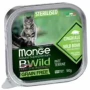 Monge Cat Вwild Grain Free Sterilized Консерва беззерновая с мясом кабана и овощами для стерилизованных кошек 100 г