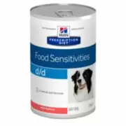 Hill's Prescription Diet d/d Food Sensitivities - Влажный диетический корм для собак при пищевой аллергии с лососем, 370 г