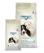 BonaCibo Adult Dog Form Сухий корм з м'ясом курки, анчоусами та рисом для дорослих собак із зайвою вагою та для старіючих собак