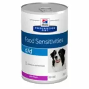 Hill's Prescription Diet d/d Food Sensitivities - Влажный диетический корм для собак при пищевой аллергии с уткой, 370 г