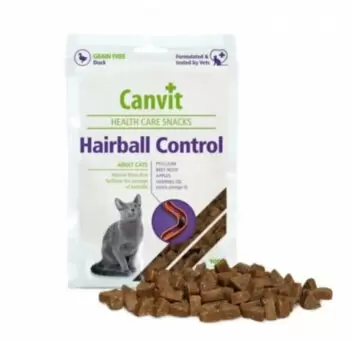 Canvit Hairball Control - Лакомство для выведения шерсти из желудка котов, 100 г