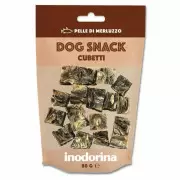 Inodorina Dog Snack Cubetti Merluzzo - Лакомства для собак кожа трески 80 г
