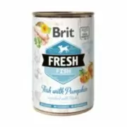 Brit Fresh Fish with Pumpkin - Влажный корм с кусочками свежей рыбы и тыквой, 400 г