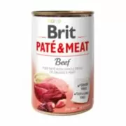 Brit Pate & Meat Dog Beef - Паштет с целыми кусочками говядины и индейки, 400 г