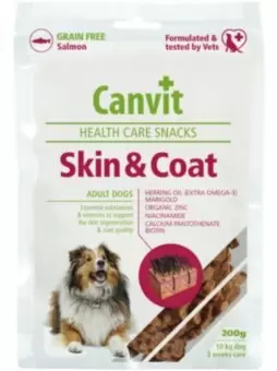 Canvit Skin and Coat - Лакомство для здоровой кожи и шерсти собак, 200 г