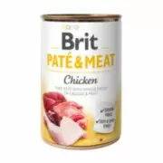 Brit Pate & Meat Dog Chicken - Паштет с целыми кусочками курицы и говядины, 400 г