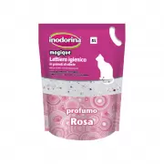 Inodorina Sanitary Litter - Наполнитель силикагелевый для кошачьих туалетов (с ароматом розы), 5 литров