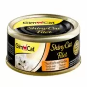 GimCat Shiny Cat Filet Tuna Pumpkin - Консервы для кошек с тунцом и тыквой, 70 г
