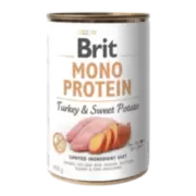 Brit Mono Protein Turkey and Sweet Potato - Монопротеиновый влажный корм с индейкой и картофелем, 400 г