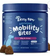 Zesty Paws Advanced Mobility Bites Senior Жевательные пастилки для пожилых собак для связок и суставов (90 шт.)