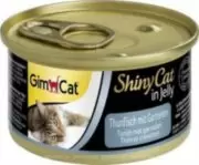 GimCat ShinyCat in Jelly Tuna with Shrimp - Консервы для кошек с креветками и кусочками тунца в желе, 70 г